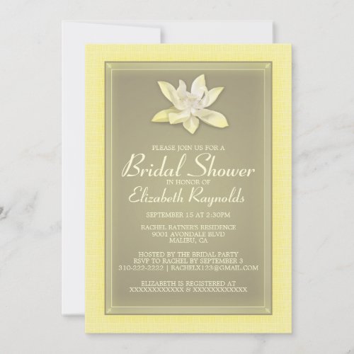 Gold Bridal Shower Invitations