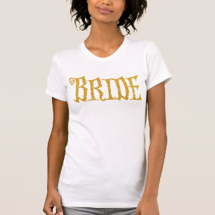 Gold Bride Shirts For Halloween Party