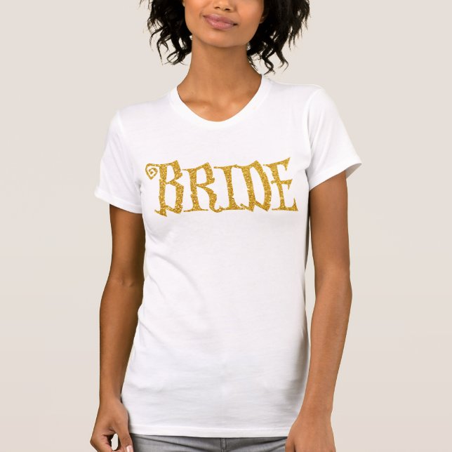 Gold Bride Shirts For Halloween Party (Front)