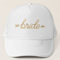 Gold Bride Trucker Hat
