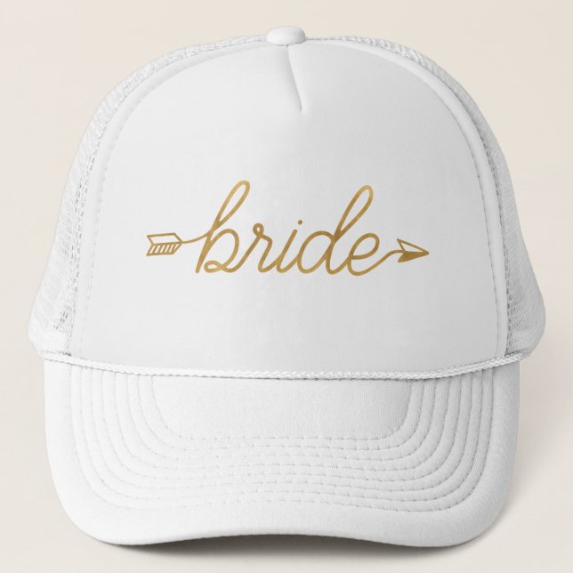 Gold Bride Trucker Hat (Front)
