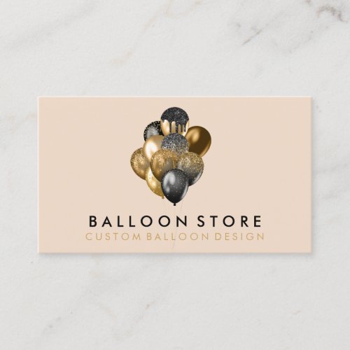 Gold & Bronze Glitter Party Balloon Decorations