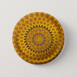 Gold Bronze Persian Motif Pinback Button at Zazzle