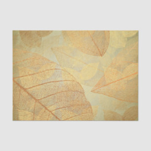 Gold Bronze Skeleton Leaves Tissue Paper