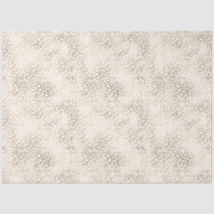 Gold Bronze White Leopard Print Tissue Paper