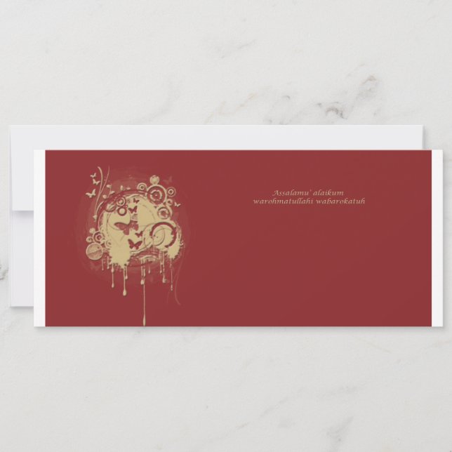 gold brown invitation (Front)