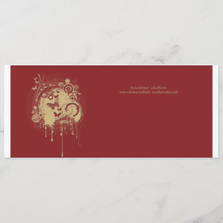 gold brown invitation