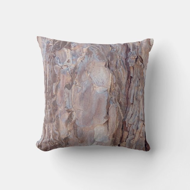 Gold Brown Symphony Throw Pillow (Front)