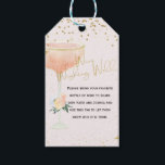 Gold Brunch Bubbly Bridal Wine Wishing Well Gift Tags<br><div class="desc">Gold Brunch Bubbly Bridal Wine Wishing Well Gift Tags

This bridal shower favor tag features a faux gold heading and and a small floral arrangement, ia wide glass and faux gold glitter dots.</div>