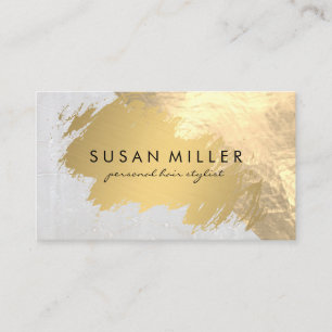 Gold Brushed Marble Business Card