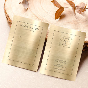 Gold Brushed Metal Framed Earring Display Card