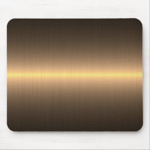 gold brushed metal mouse pad