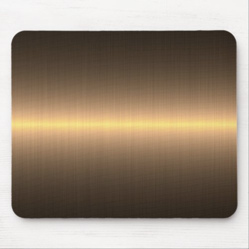 gold brushed metal mouse pad