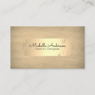 Gold Brushed Texture Designer Business Card