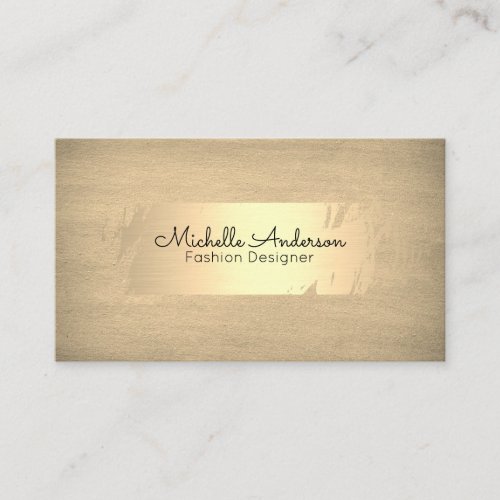 Gold Brushed  Texture  Designer Business Card