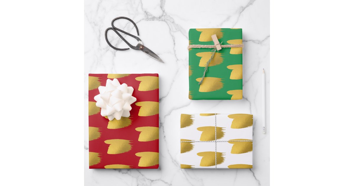 Cute Festive Mushroom and Frog Pattern Christmas Wrapping Paper Sheets