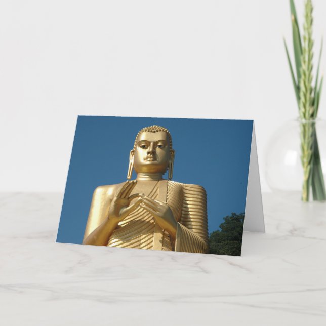Gold Buddha Image Card (Front)