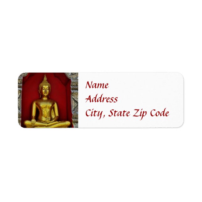 Gold Buddha Label (Front)