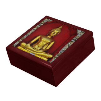 Gold Buddha Mahogany Gift Box