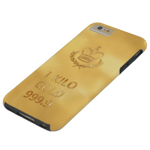 Gold Bullion Bar Tough iPhone 6 Plus Case