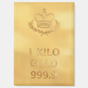 Gold Bullion Bar Magnet