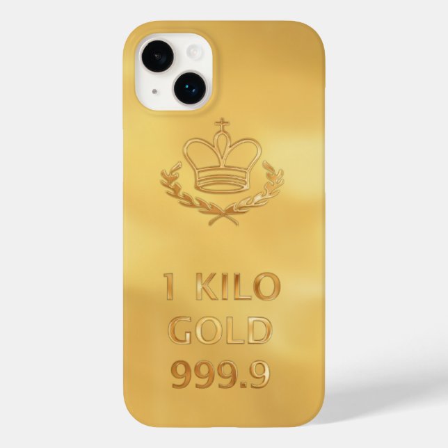 Gold Bullion Bar Print Case-Mate iPhone Case (Back)