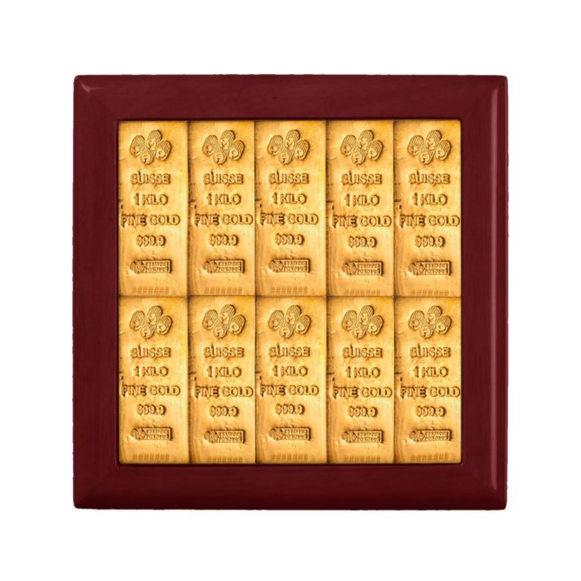 Gold Bullion Trinket Boxes (Front)