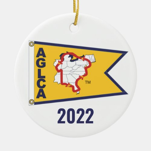 Gold Burgee 2022 Ornament