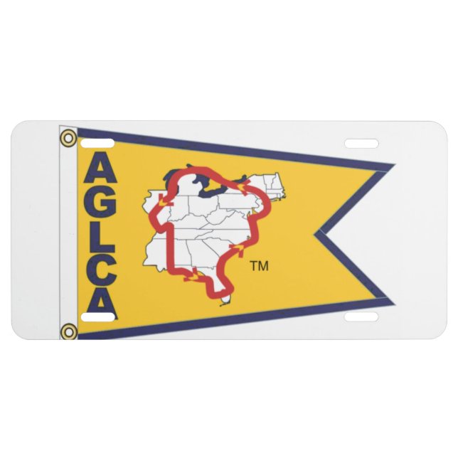 Gold Burgee License Plate (Front)