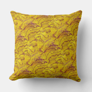 Gold, burgundy, lavender, yellow, ocher Pillow