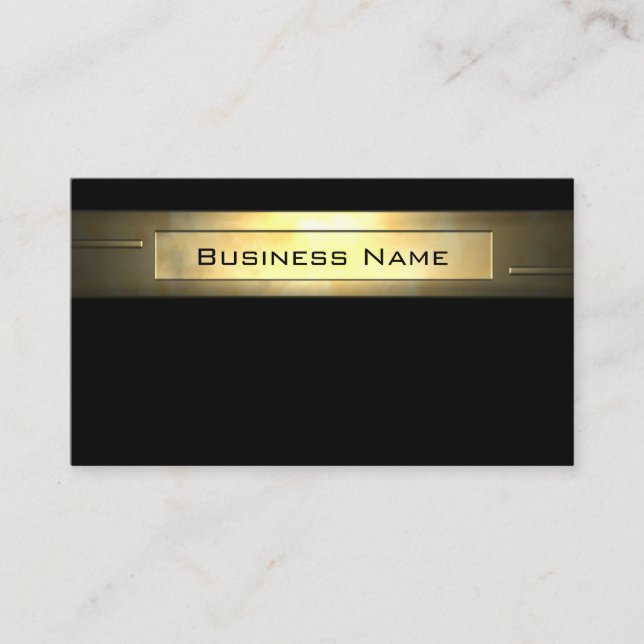 Gold Business 2 professional Business Card (Front)