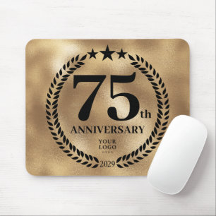 Gold Business 75th Anniversary Commemorative Mouse Pad