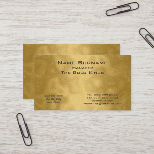 Gold business  Business Card