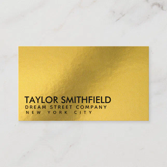 Gold Business Card Zazzle