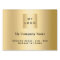Gold business company logo sign