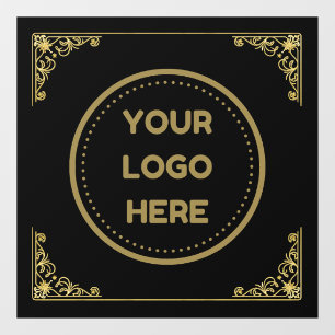 Gold Business Logo Upload Company Logo Custom Window Cling