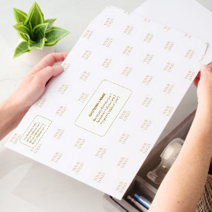 Gold Business Return Address Custom Logo Envelope Mailers