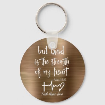 Gold But God Psalms Bible Verse Keychain by Christian_Quote at Zazzle