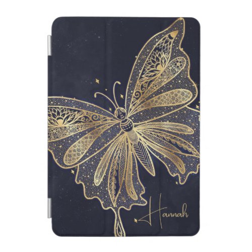 Gold Butterfly Celestial Aesthetic iPad Mini Cover