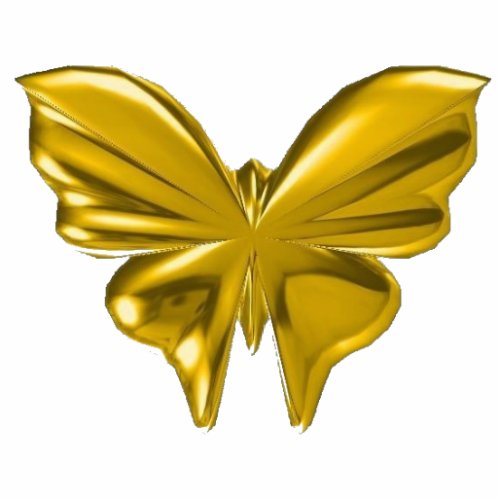 Gold Butterfly Cutout