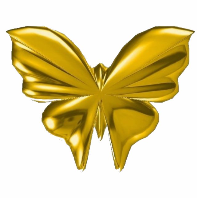 Gold Butterfly Cutout (Front)