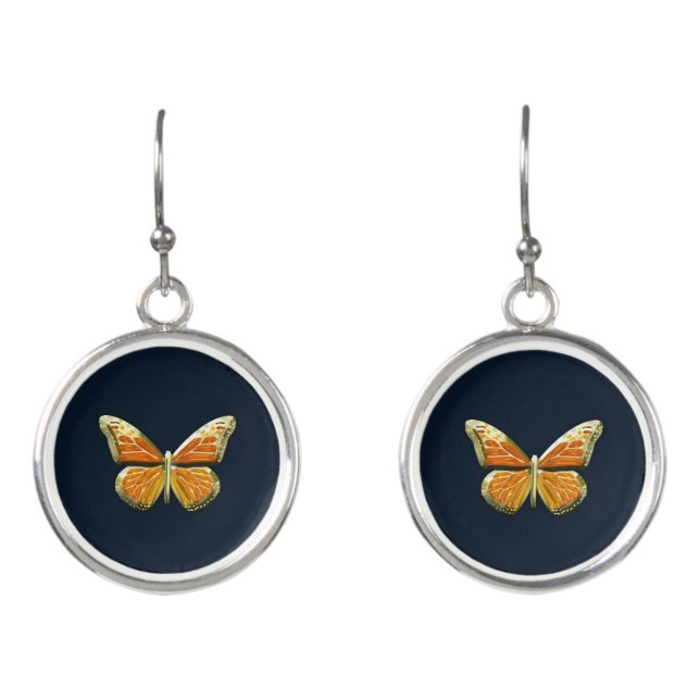 Gold Butterfly Earrings (Front)