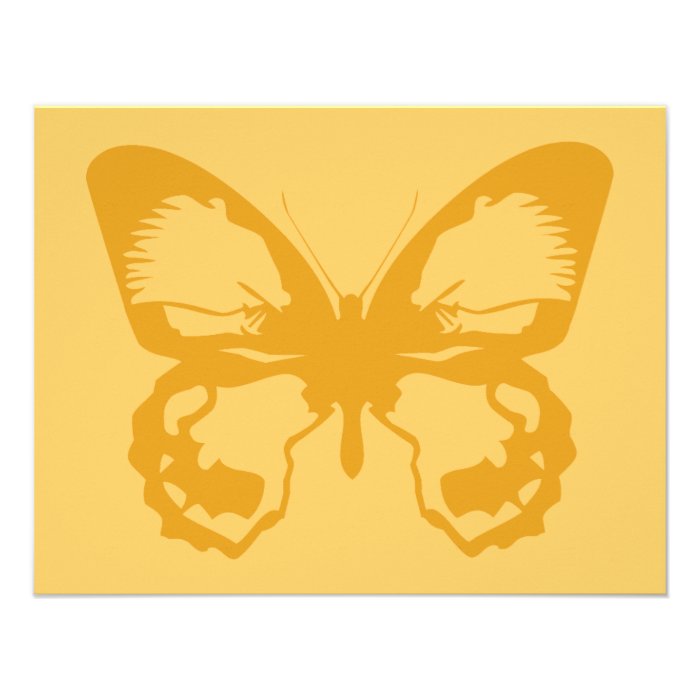Gold Butterfly Invitations
