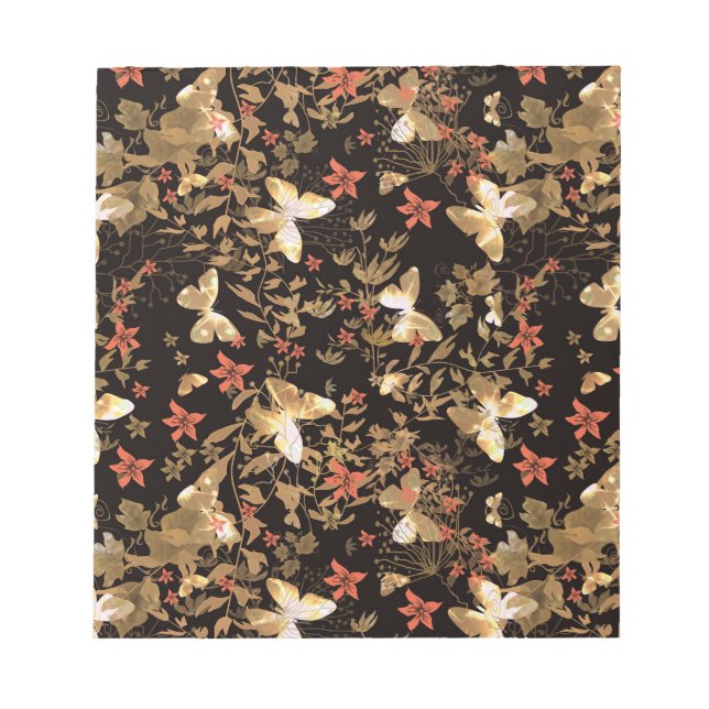 Gold butterfly notepad (Front)