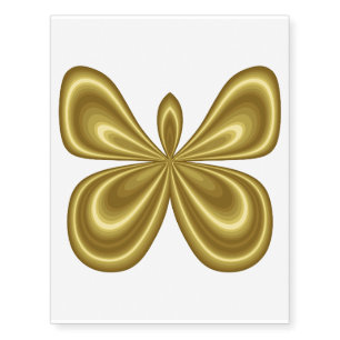 Gold Butterfly Temporary Tattoos