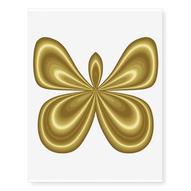 Gold Butterfly Temporary Tattoos (Front)
