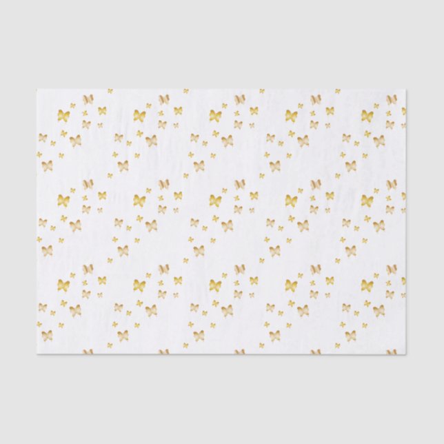 Gold Butterfly Tissue Paper (Front)