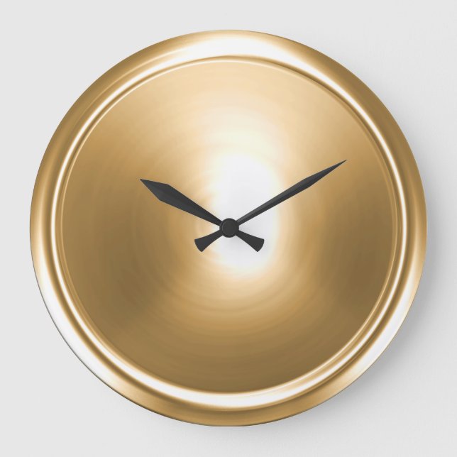 Gold Button Large Clock (Front)