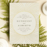 Gold Byzantine Wedding Foil Invitation<br><div class="desc">A beautiful and classic wedding invitation featuring creams and gold foil elements. Perfect for a formal and elegant wedding with a vintage twist.</div>