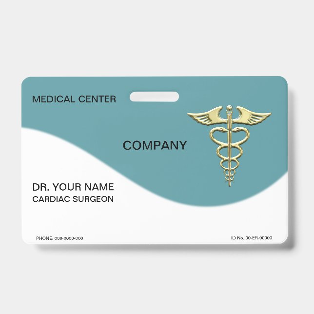Gold Caduceus Badge (Front)